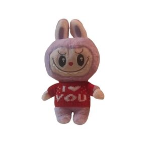 Charming Plush Bunny with Red Sweater